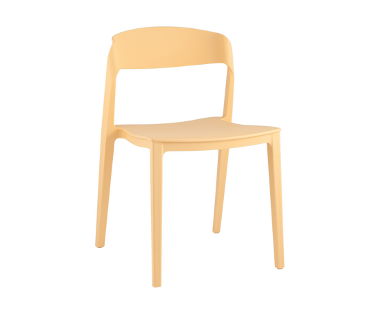 Стул Moris пластик бледно-желтый, изображение 7 | Интернет магазин мебели и декора LifeDekor