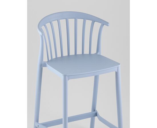 Стул полубарный Campo пластик голубой, изображение 16 | Интернет магазин мебели и декора LifeDekor