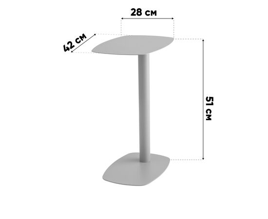 Журнальный столик Eanna S металл белый, изображение 9 | Интернет магазин мебели и декора LifeDekor