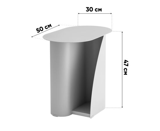 Журнальный столик Yvaine металл серый, изображение 12 | Интернет магазин мебели и декора LifeDekor