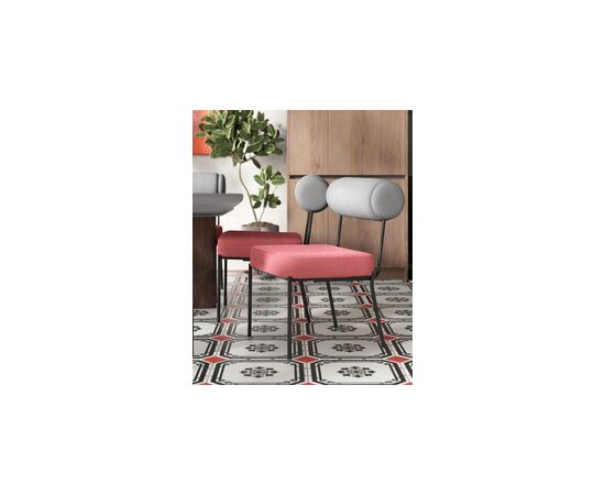 Стул обеденный Ponpoun тёмно-серый бордо, изображение 3 | Интернет магазин мебели и декора LifeDekor