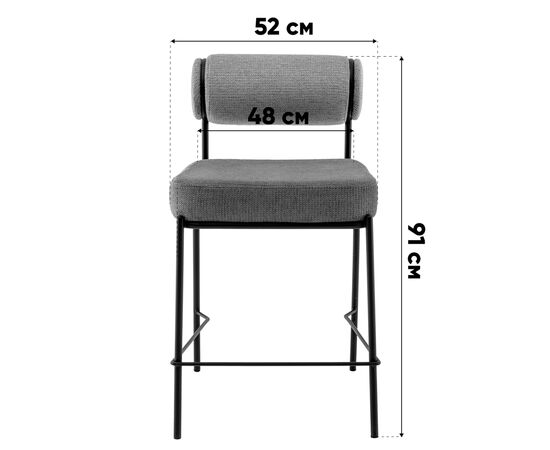 Стул полубарный Ponpoun зелёный, изображение 10 | Интернет магазин мебели и декора LifeDekor