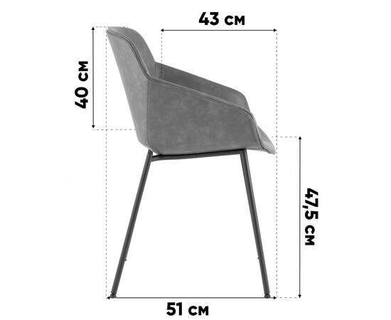 Стул Ashby экокожа зелёный, изображение 10 | Интернет магазин мебели и декора LifeDekor