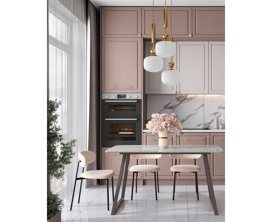 Стул Sevyn букле молочный, изображение 4 | Интернет магазин мебели и декора LifeDekor