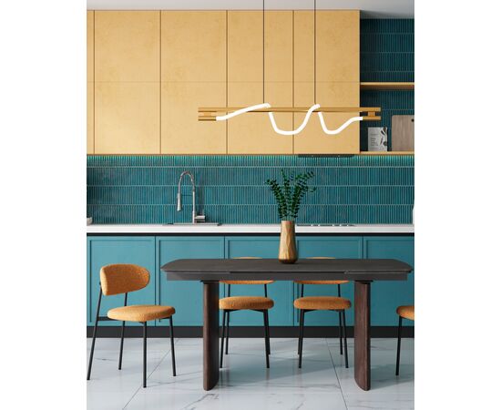 Стул Sevyn букле охра, изображение 4 | Интернет магазин мебели и декора LifeDekor