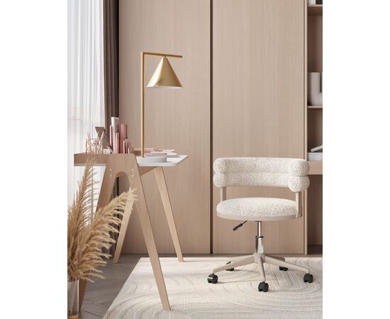 Стул офисный Ponty светло-серый серые ножки, изображение 5 | Интернет магазин мебели и декора LifeDekor