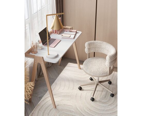 Стул офисный Ponty светло-серый серые ножки, изображение 6 | Интернет магазин мебели и декора LifeDekor