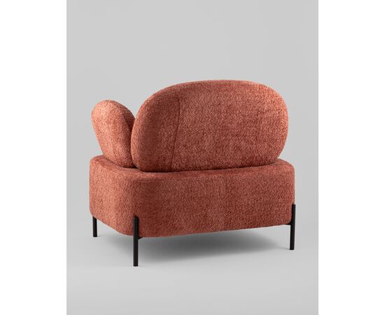 Кресло Кэнди ткань букле коралловый, изображение 8 | Интернет магазин мебели и декора LifeDekor