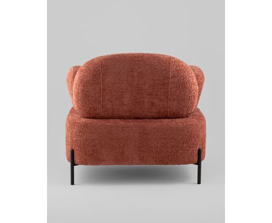 Кресло Кэнди ткань букле коралловый, изображение 7 | Интернет магазин мебели и декора LifeDekor
