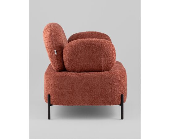 Кресло Кэнди ткань букле коралловый, изображение 6 | Интернет магазин мебели и декора LifeDekor