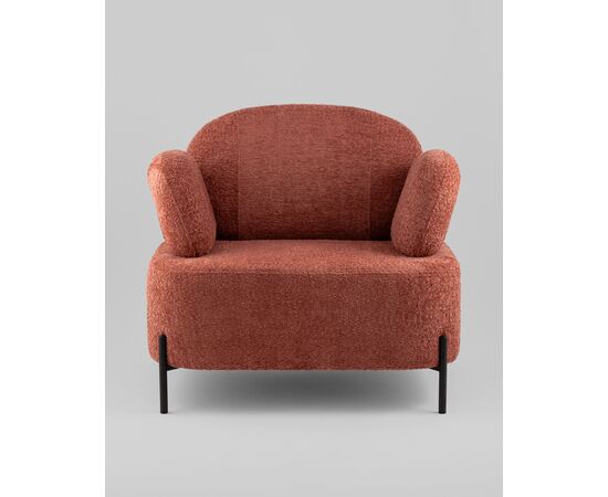Кресло Кэнди ткань букле коралловый, изображение 5 | Интернет магазин мебели и декора LifeDekor