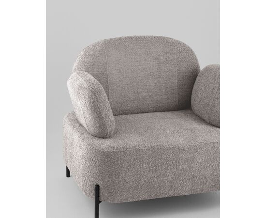 Кресло Кэнди ткань букле светло-серый, изображение 10 | Интернет магазин мебели и декора LifeDekor