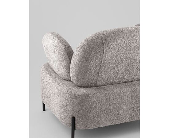 Кресло Кэнди ткань букле светло-серый, изображение 9 | Интернет магазин мебели и декора LifeDekor