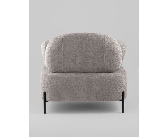 Кресло Кэнди ткань букле светло-серый, изображение 7 | Интернет магазин мебели и декора LifeDekor