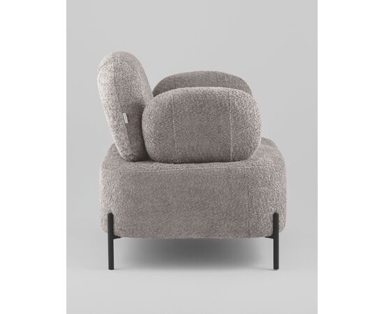 Кресло Кэнди ткань букле светло-серый, изображение 6 | Интернет магазин мебели и декора LifeDekor
