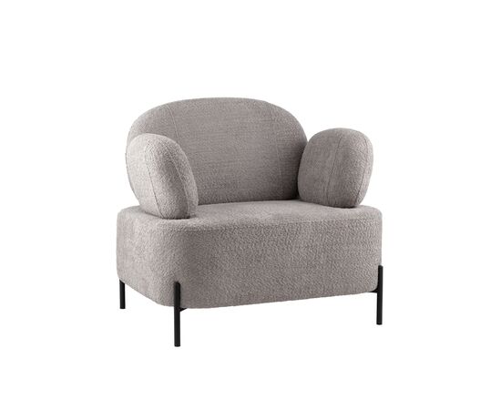 Кресло Кэнди ткань букле светло-серый | Интернет магазин мебели и декора LifeDekor