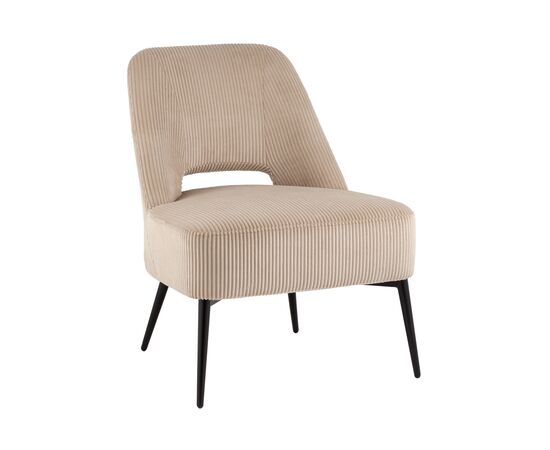 Кресло лаунж Бостон велюр рельефный бежевый | Интернет магазин мебели и декора LifeDekor