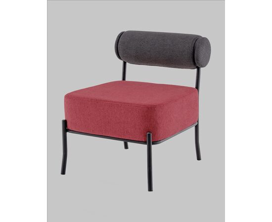 Кресло Ponpoun тёмно-серый бордо, изображение 10 | Интернет магазин мебели и декора LifeDekor