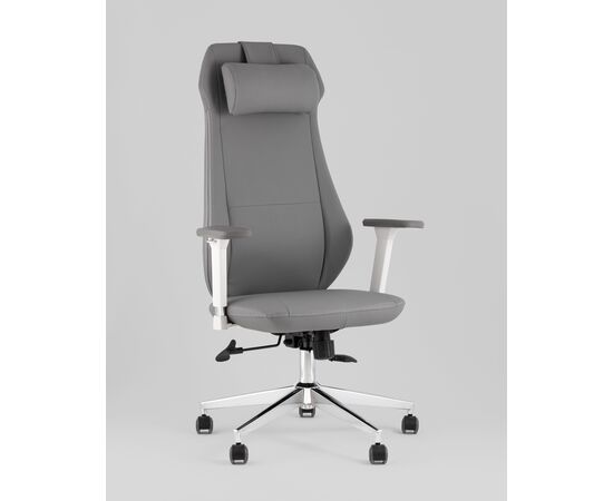 Кресло руководителя TopChairs Trophey серый, изображение 2 | Интернет магазин мебели и декора LifeDekor