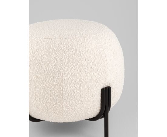 Пуф Флик new  ткань букле молочный, изображение 6 | Интернет магазин мебели и декора LifeDekor