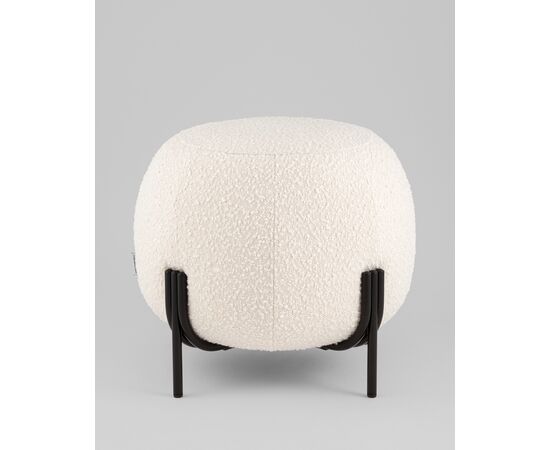 Пуф Флик new  ткань букле молочный, изображение 3 | Интернет магазин мебели и декора LifeDekor