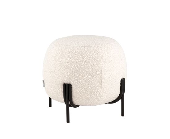Пуф Флик new  ткань букле молочный | Интернет магазин мебели и декора LifeDekor