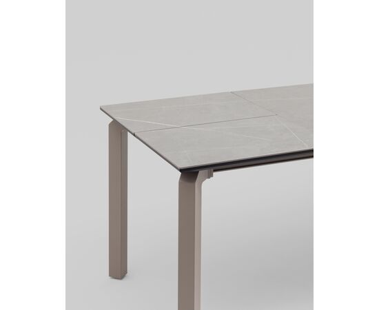 Стол обеденный Varden раскладной 160-220*90 см керамика серый, изображение 7 | Интернет магазин мебели и декора LifeDekor