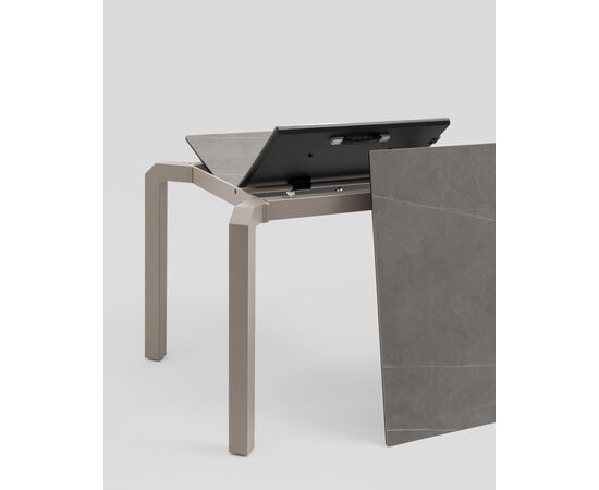 Стол обеденный Varden раскладной 180-240*90 см керамика темно-серый, изображение 6 | Интернет магазин мебели и декора LifeDekor