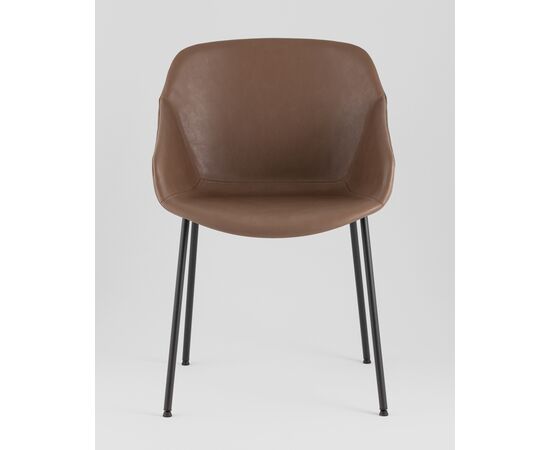 Стул Ashby экокожа светло-коричневый сиденье, изображение 5 | Интернет магазин мебели и декора LifeDekor