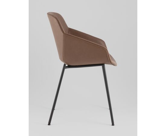 Стул Ashby экокожа светло-коричневый сиденье, изображение 6 | Интернет магазин мебели и декора LifeDekor