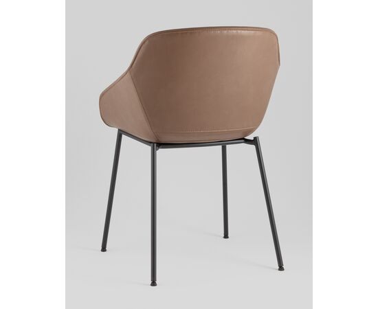 Стул Ashby экокожа светло-коричневый сиденье, изображение 8 | Интернет магазин мебели и декора LifeDekor