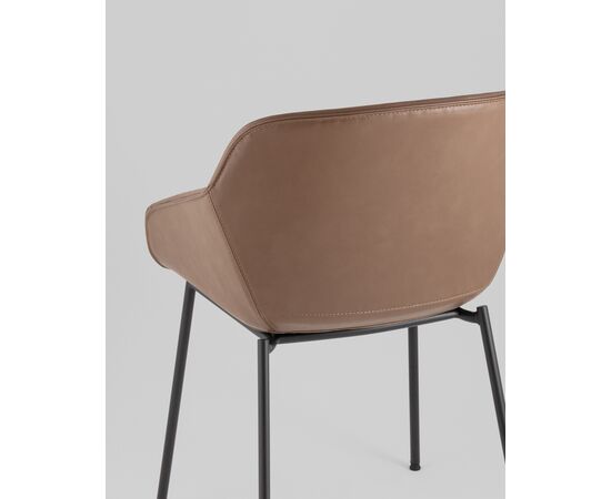 Стул Ashby экокожа светло-коричневый сиденье, изображение 9 | Интернет магазин мебели и декора LifeDekor