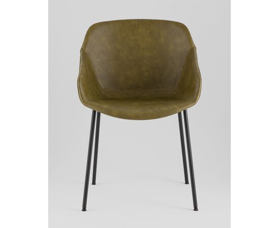 Стул Ashby экокожа зелёный, изображение 3 | Интернет магазин мебели и декора LifeDekor