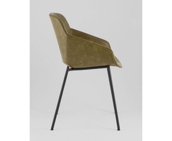 Стул Ashby экокожа зелёный, изображение 4 | Интернет магазин мебели и декора LifeDekor