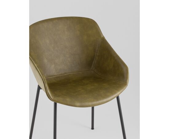 Стул Ashby экокожа зелёный, изображение 8 | Интернет магазин мебели и декора LifeDekor