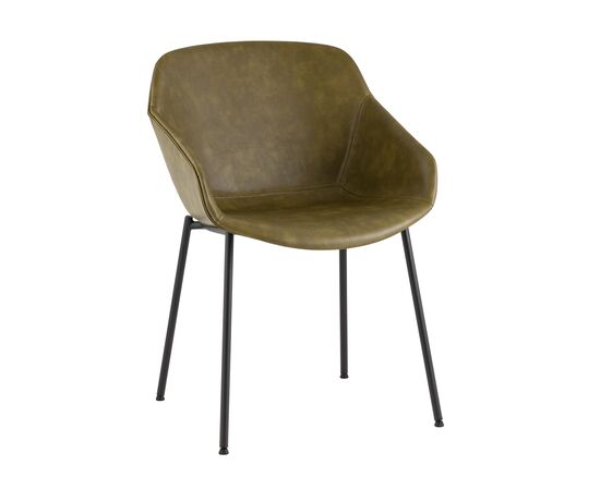 Стул Ashby экокожа зелёный | Интернет магазин мебели и декора LifeDekor