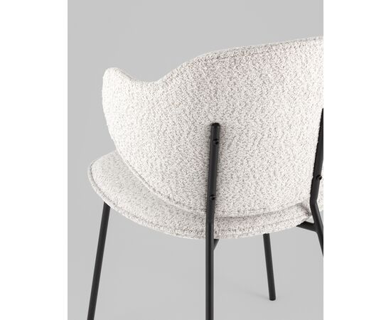 Стул Bellamy букле светло-серый, изображение 7 | Интернет магазин мебели и декора LifeDekor