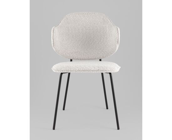 Стул Bellamy букле светло-серый, изображение 3 | Интернет магазин мебели и декора LifeDekor