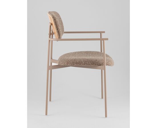 Стул Doe коричневый бежевые ножки, изображение 4 | Интернет магазин мебели и декора LifeDekor