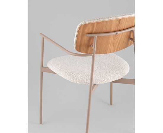 Стул Doe светло-бежевый бежевые ножки, изображение 7 | Интернет магазин мебели и декора LifeDekor