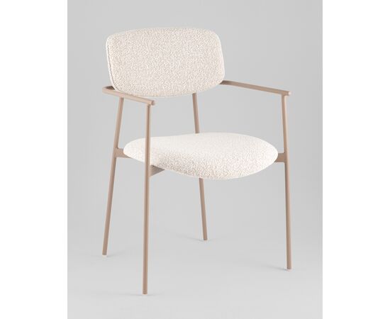 Стул Doe светло-бежевый бежевые ножки, изображение 2 | Интернет магазин мебели и декора LifeDekor