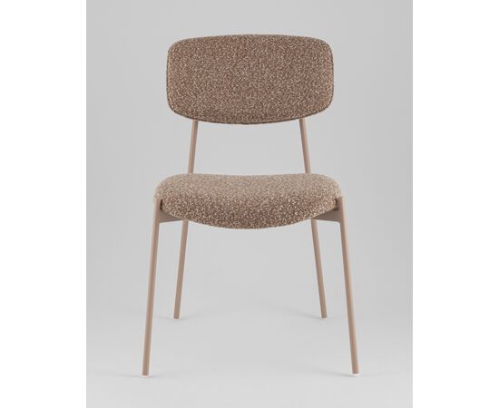 Стул Doe без подлокотников коричневый бежевые ножки, изображение 3 | Интернет магазин мебели и декора LifeDekor