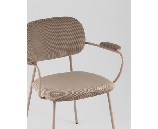 Стул Кэрол коричневый бежевые ножки, изображение 8 | Интернет магазин мебели и декора LifeDekor