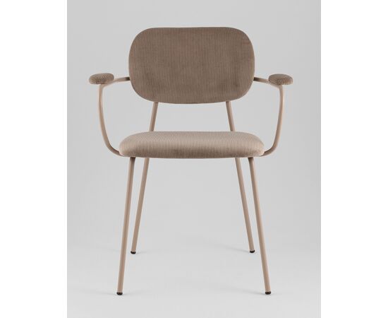 Стул Кэрол коричневый бежевые ножки, изображение 3 | Интернет магазин мебели и декора LifeDekor