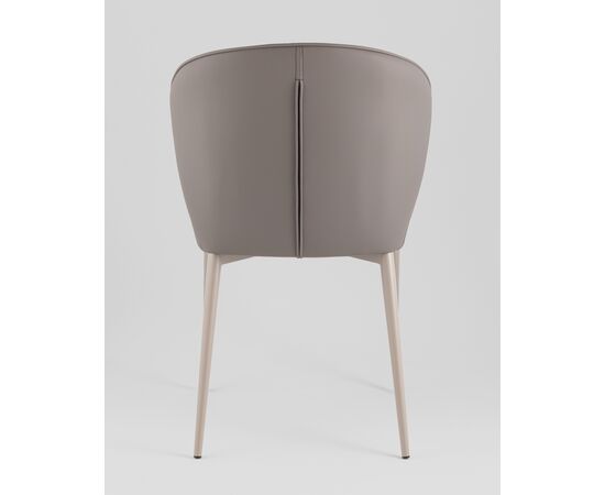 Стул обеденный Deia серая экокожа серые ножки, изображение 5 | Интернет магазин мебели и декора LifeDekor