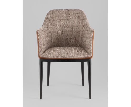 Стул обеденный Itan NC коричневый с коричневой экокожей, изображение 3 | Интернет магазин мебели и декора LifeDekor