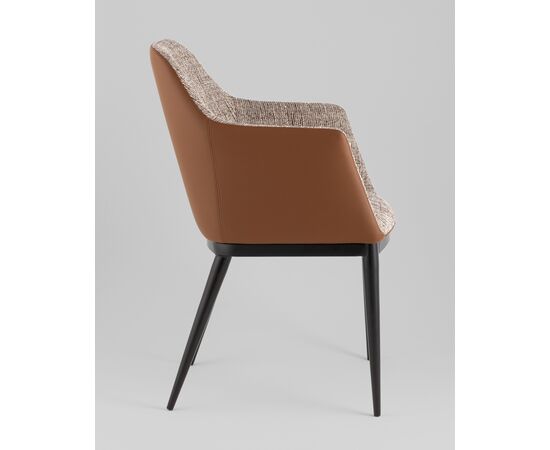 Стул обеденный Itan NC коричневый с коричневой экокожей, изображение 4 | Интернет магазин мебели и декора LifeDekor