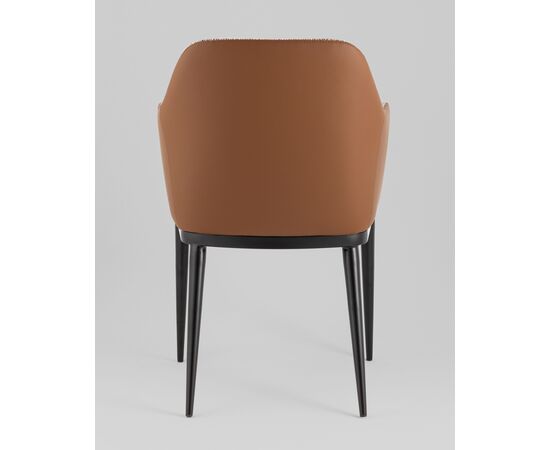 Стул обеденный Itan NC коричневый с коричневой экокожей, изображение 5 | Интернет магазин мебели и декора LifeDekor