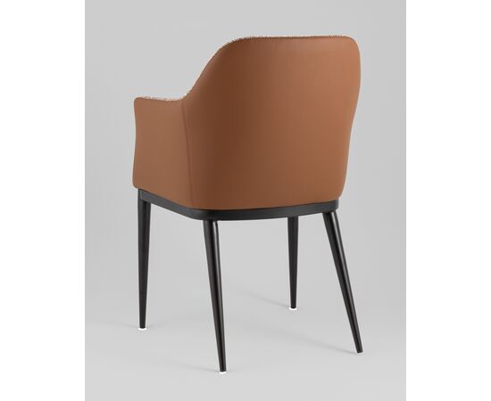 Стул обеденный Itan NC коричневый с коричневой экокожей, изображение 6 | Интернет магазин мебели и декора LifeDekor