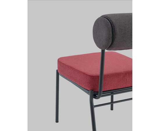 Стул обеденный Ponpoun тёмно-серый бордо, изображение 10 | Интернет магазин мебели и декора LifeDekor